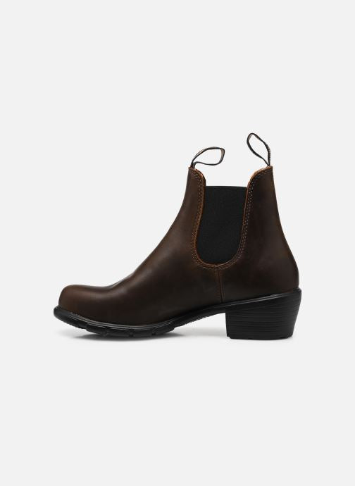 Blundstone Heeled Leather Boots in Antique Brown