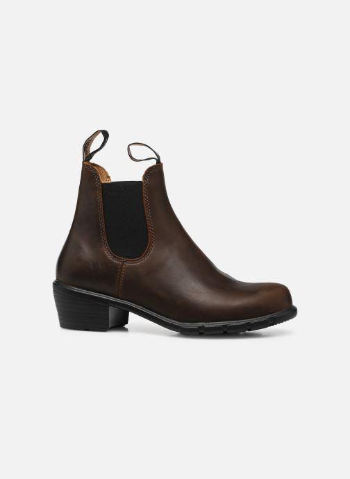 Blundstone Heeled Leather Boots in Antique Brown