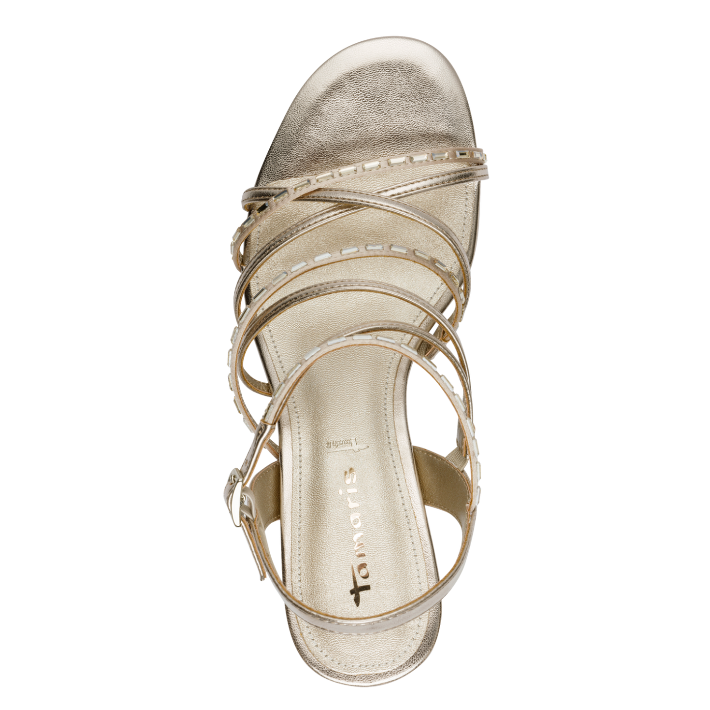 Tamaris Strappy Heel in Light Gold