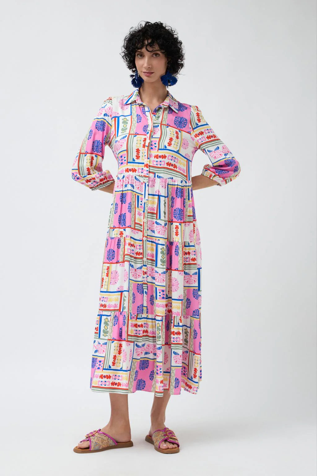 Burton Shirt Dress in Flower Print