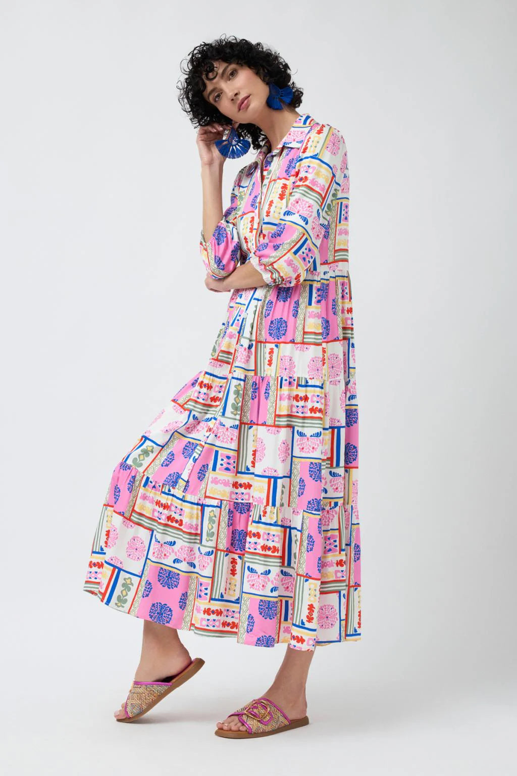 Burton Shirt Dress in Flower Print