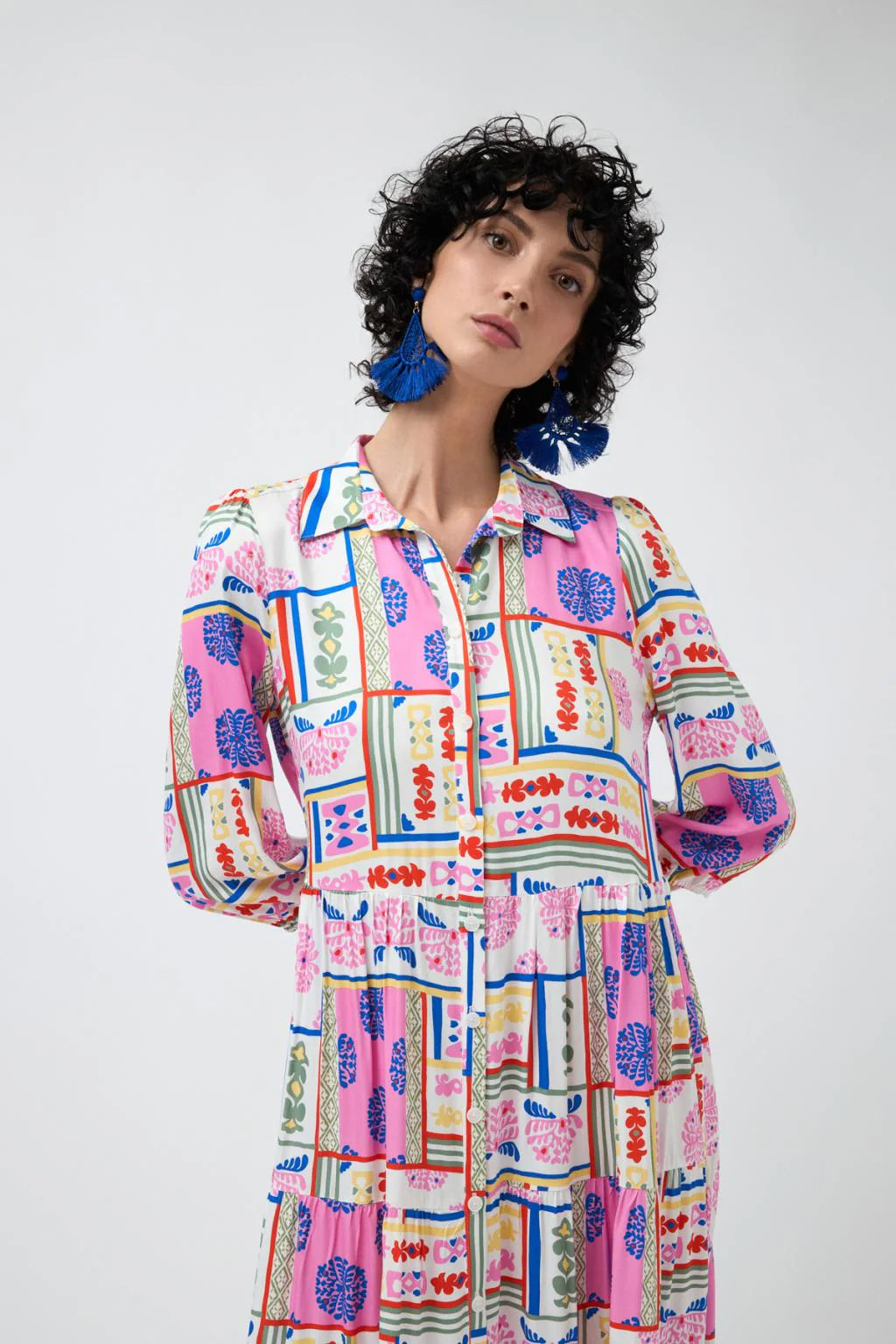 Burton Shirt Dress in Flower Print