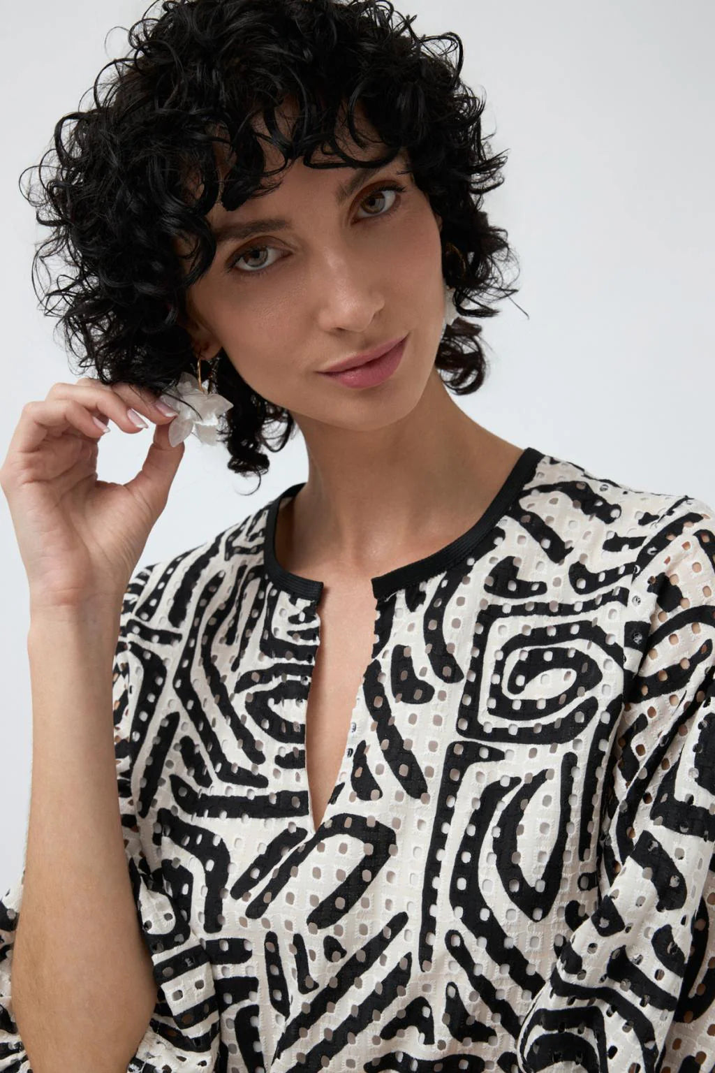 Alamas Dress in Geometric Print