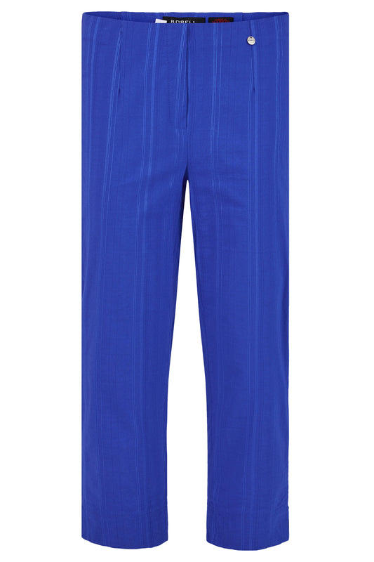 Marie Crop Trousers in Blue