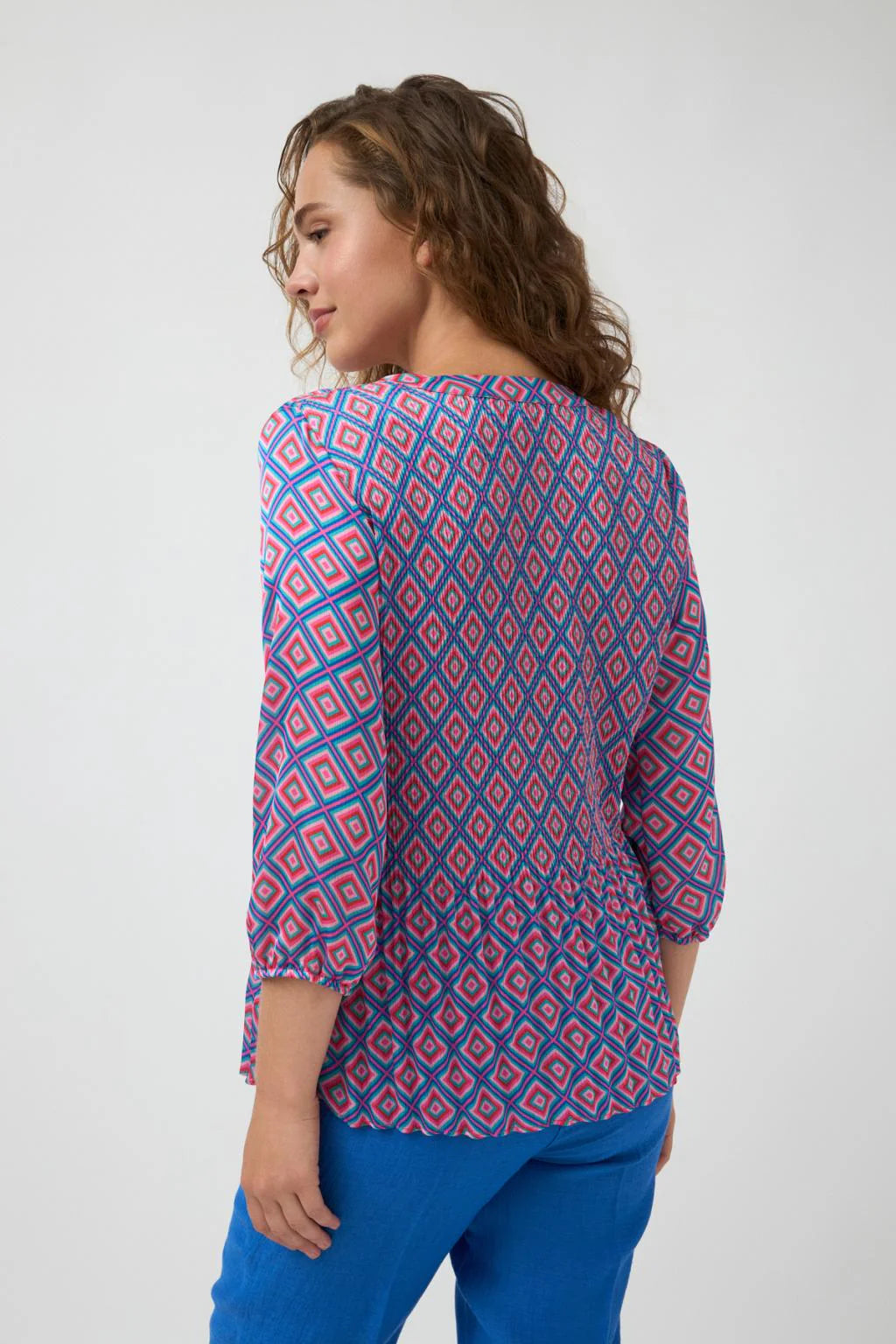 Oliva Blouse in Rosa Print
