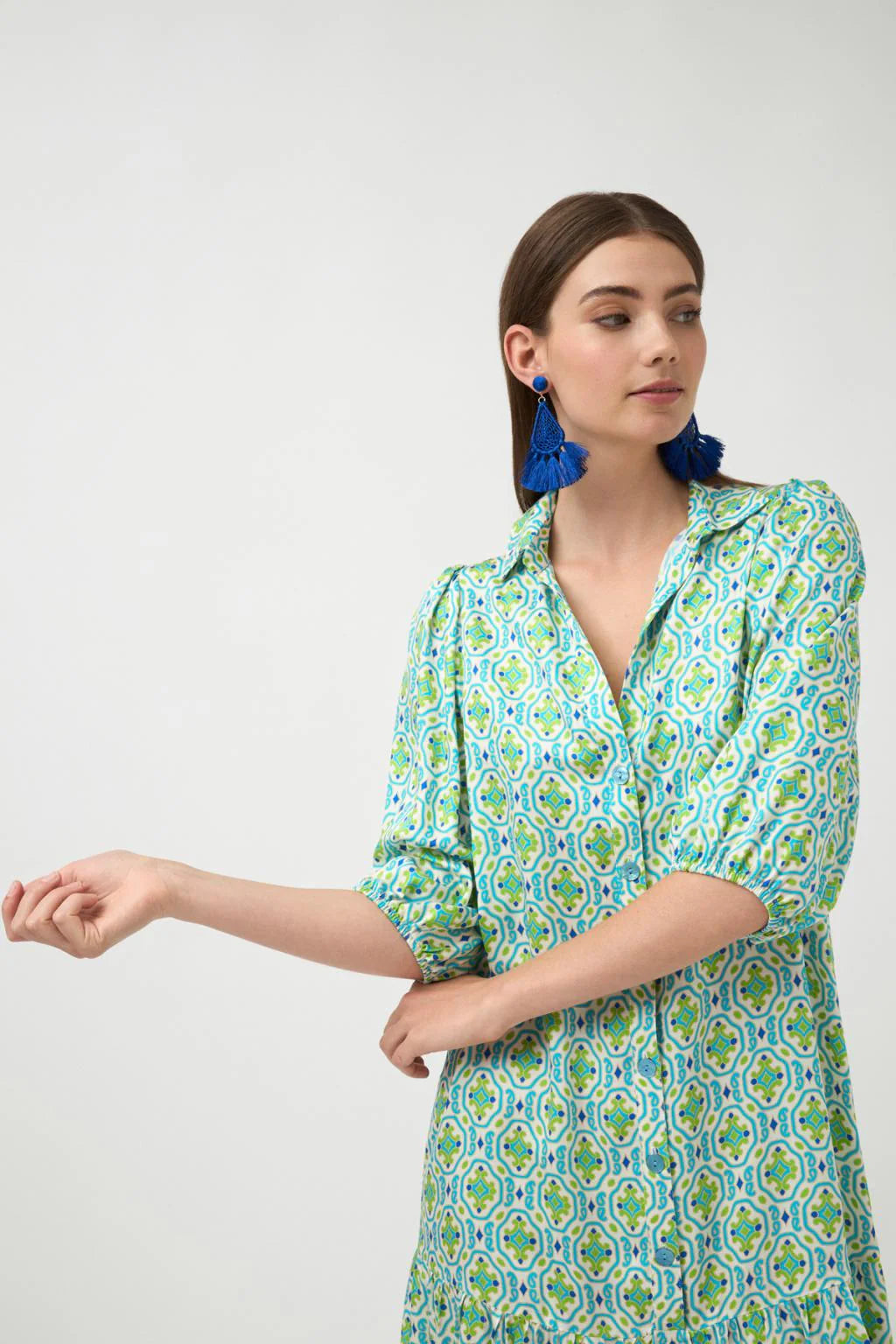 Bossa Dress in Turquoise