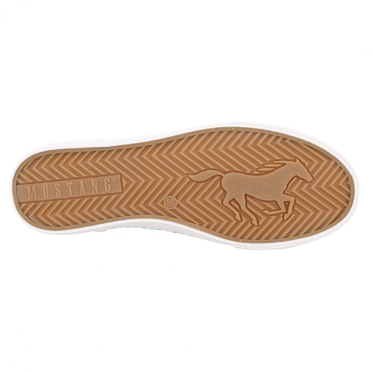 Mustang Canvas Trainers in Green