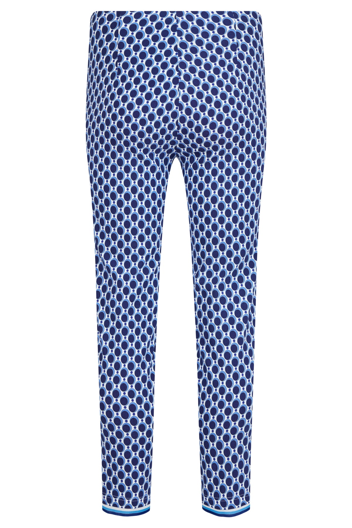 Rose Trouser in Blue Oval Print