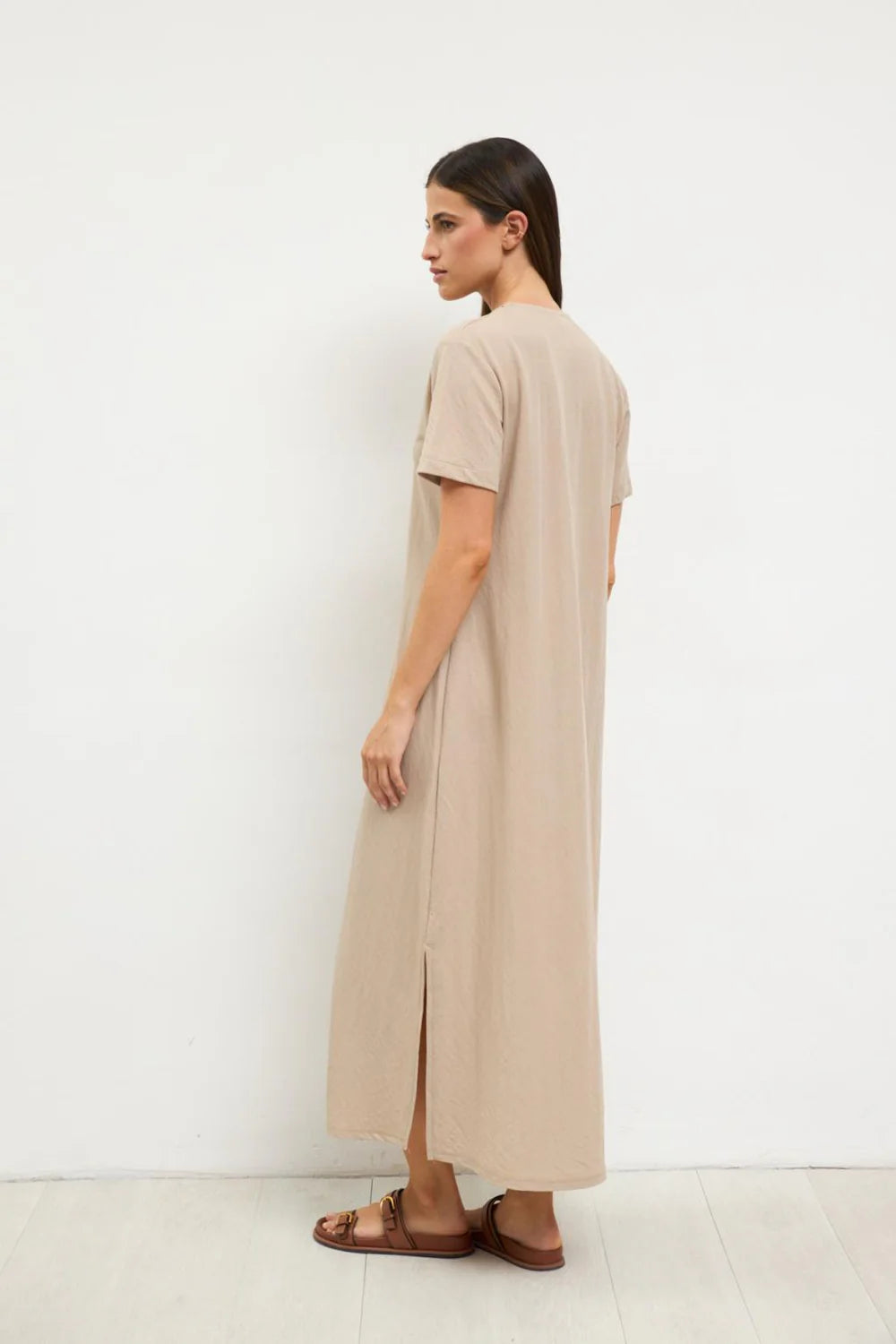Tinta Style Blancaflor Maxi Dress in Taupe