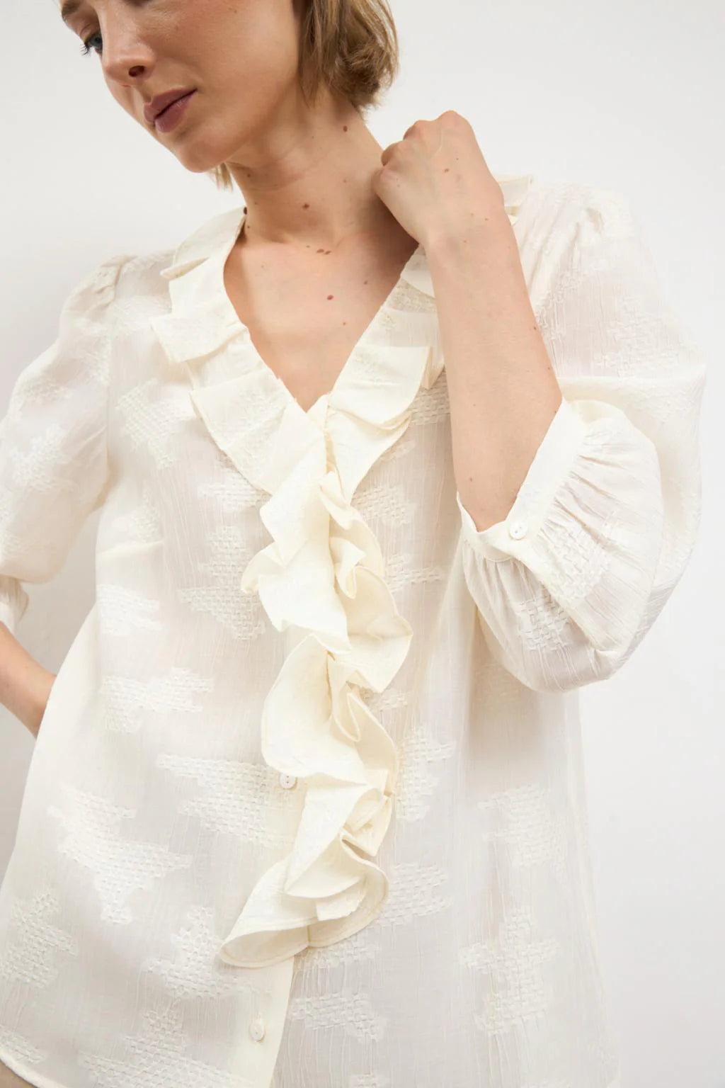 Tinta Style Laroya Blouse in Natural