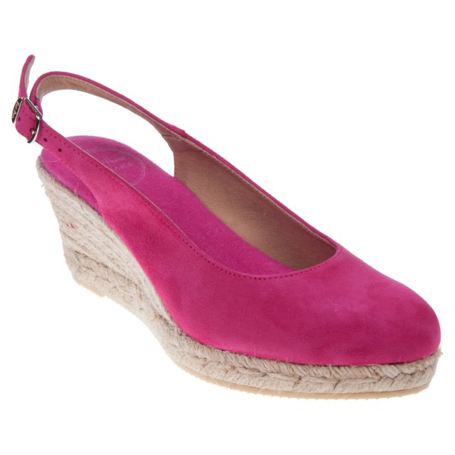 Bremen Wedge Espadrilles in Fushia