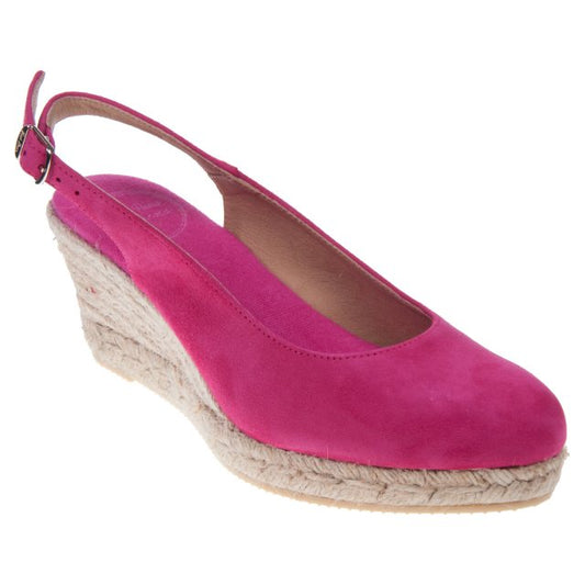Bremen Wedge Espadrilles in Fushia