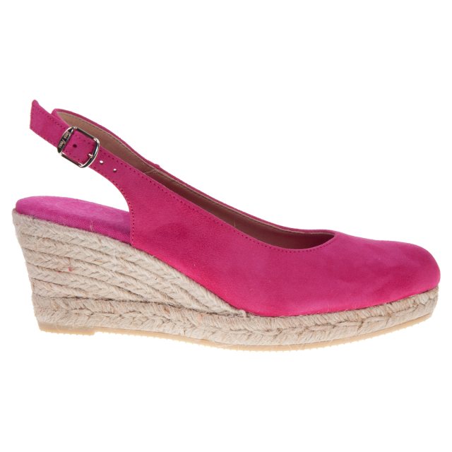 Bremen Wedge Espadrilles in Fushia