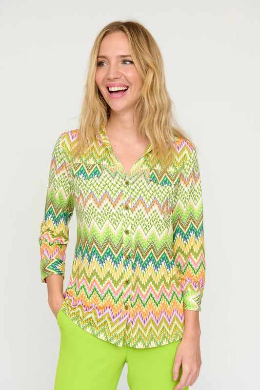 Antonia Blouse in Lime