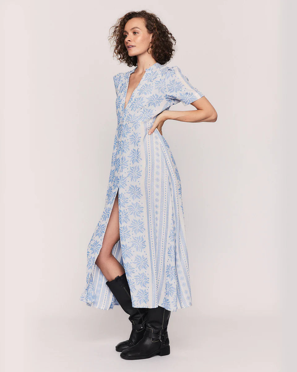 Summery Deborah Midi Dress bright white-blue