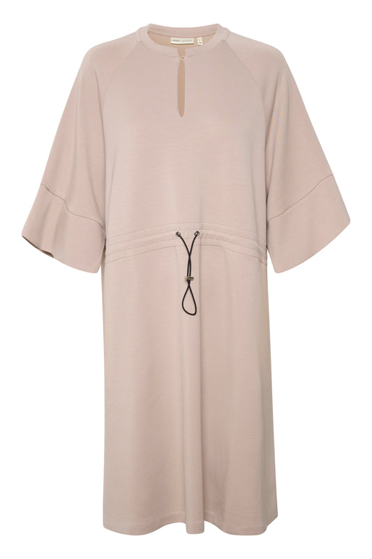 Inwear drawstring dress in the colour camel