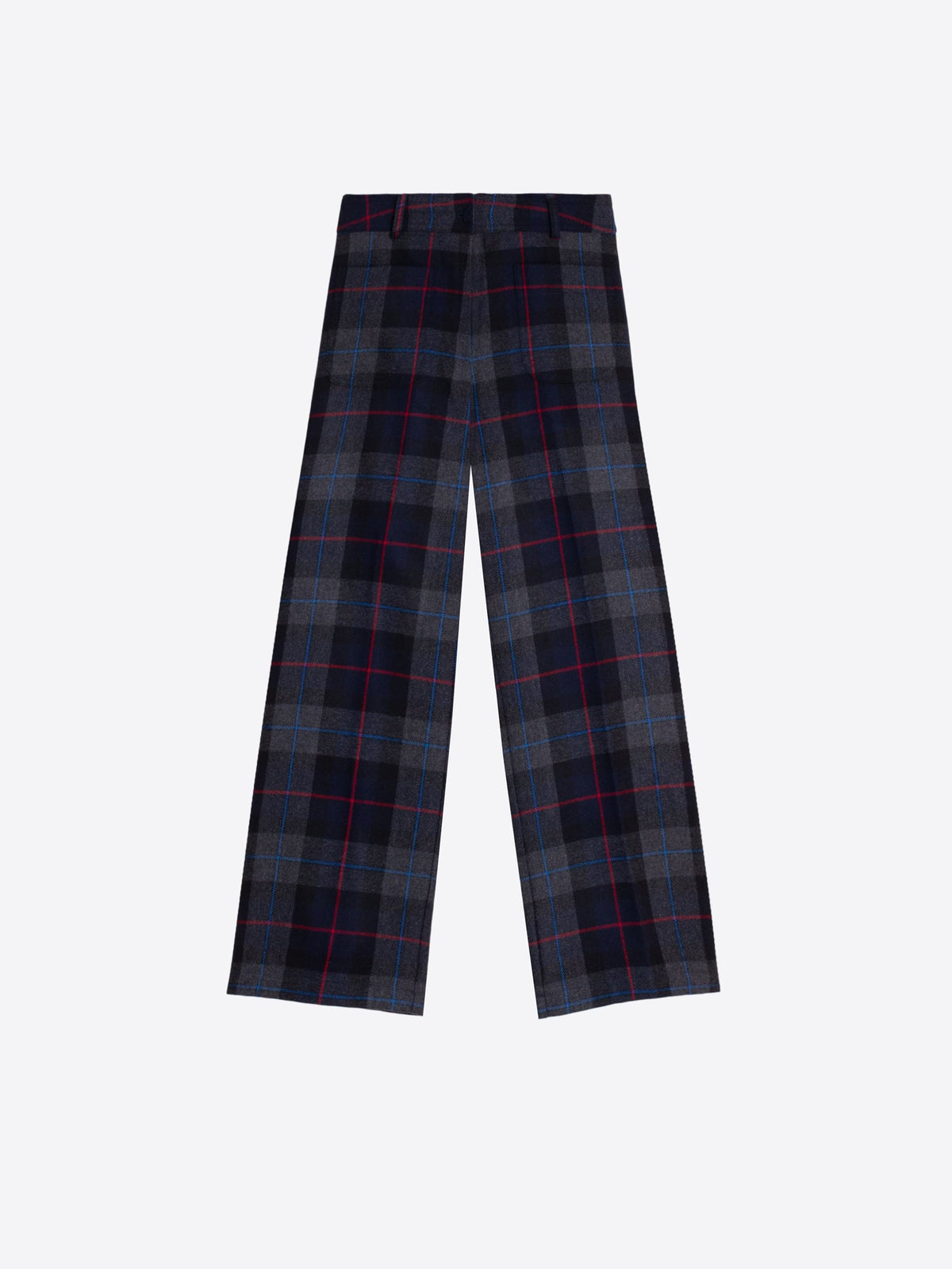 Vilagallo Tartan Check Trousers in Grey