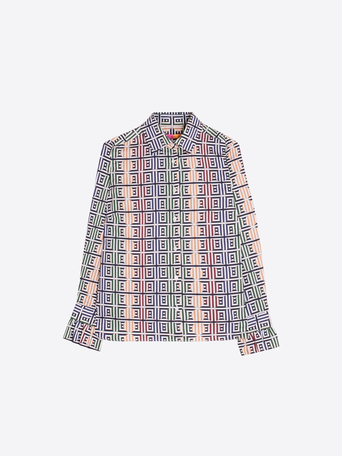 Vilagallo Geometric Circle Print Shirt