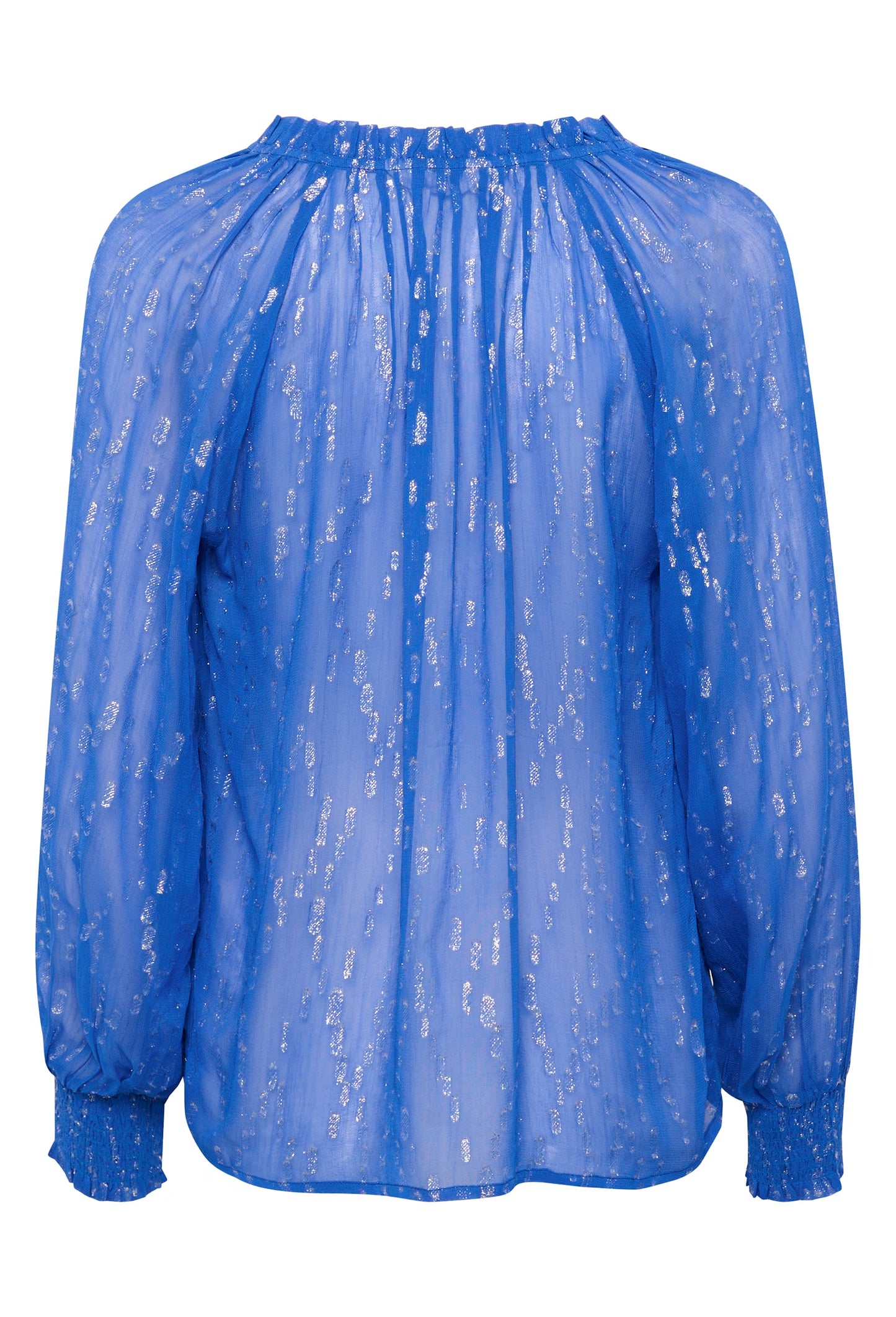Part Two Teia Blouse in Blue Lurex
