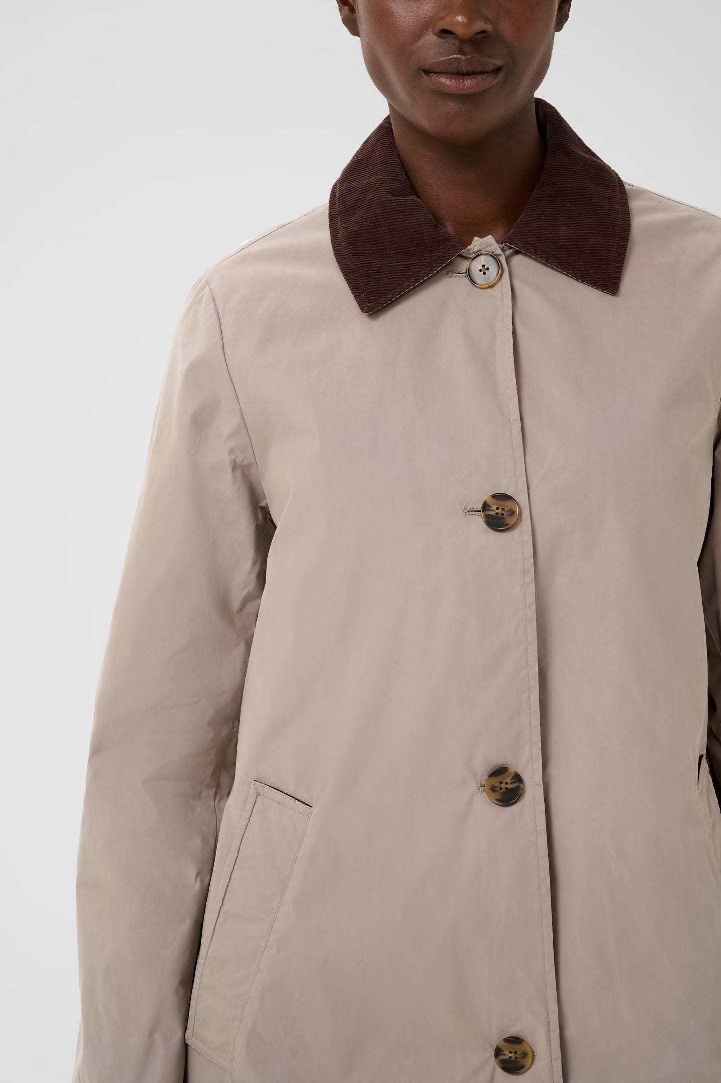 Part Two Sema Trench Coat in Fungi