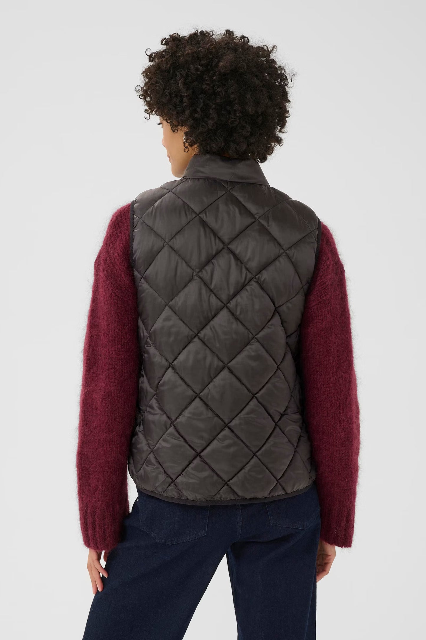 Part Two Sidse Padded Waistcoat in Black