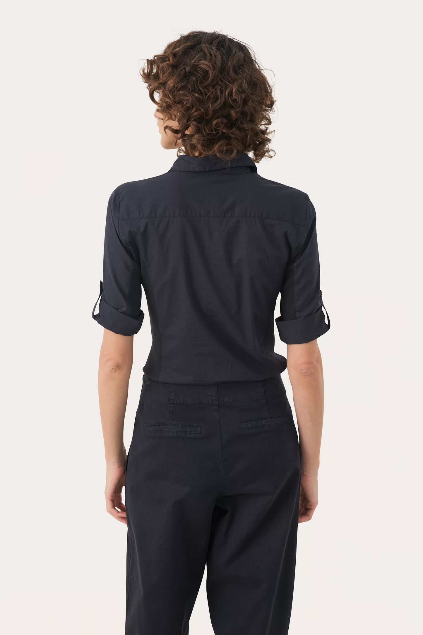 Part Two Cotrnia 3/4 Shirt in Navy