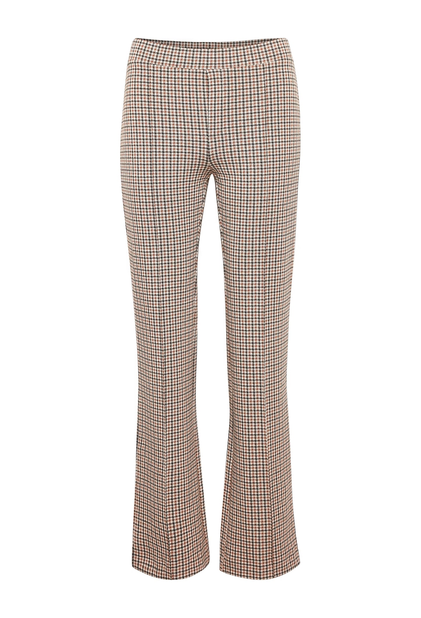 Part Two Pontas Check Trousers in Toasted Coconut