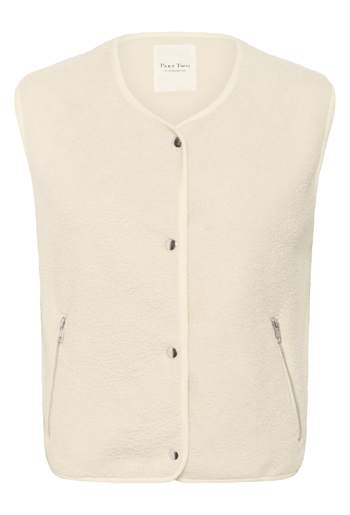 Part Two Signy Fleece Waistcoat in Oatmeal