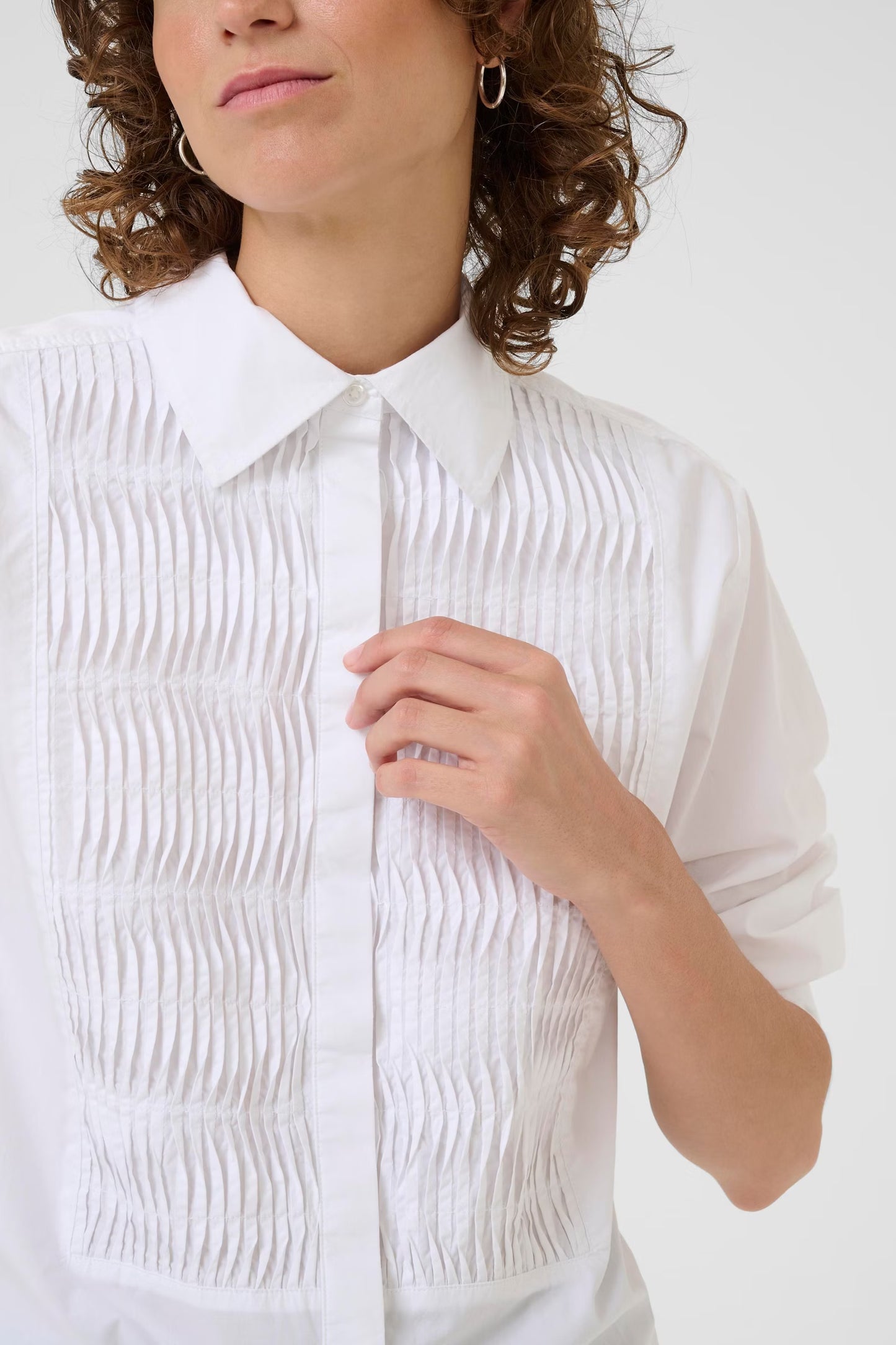 Part Two Natinka Detailed Blouse in White