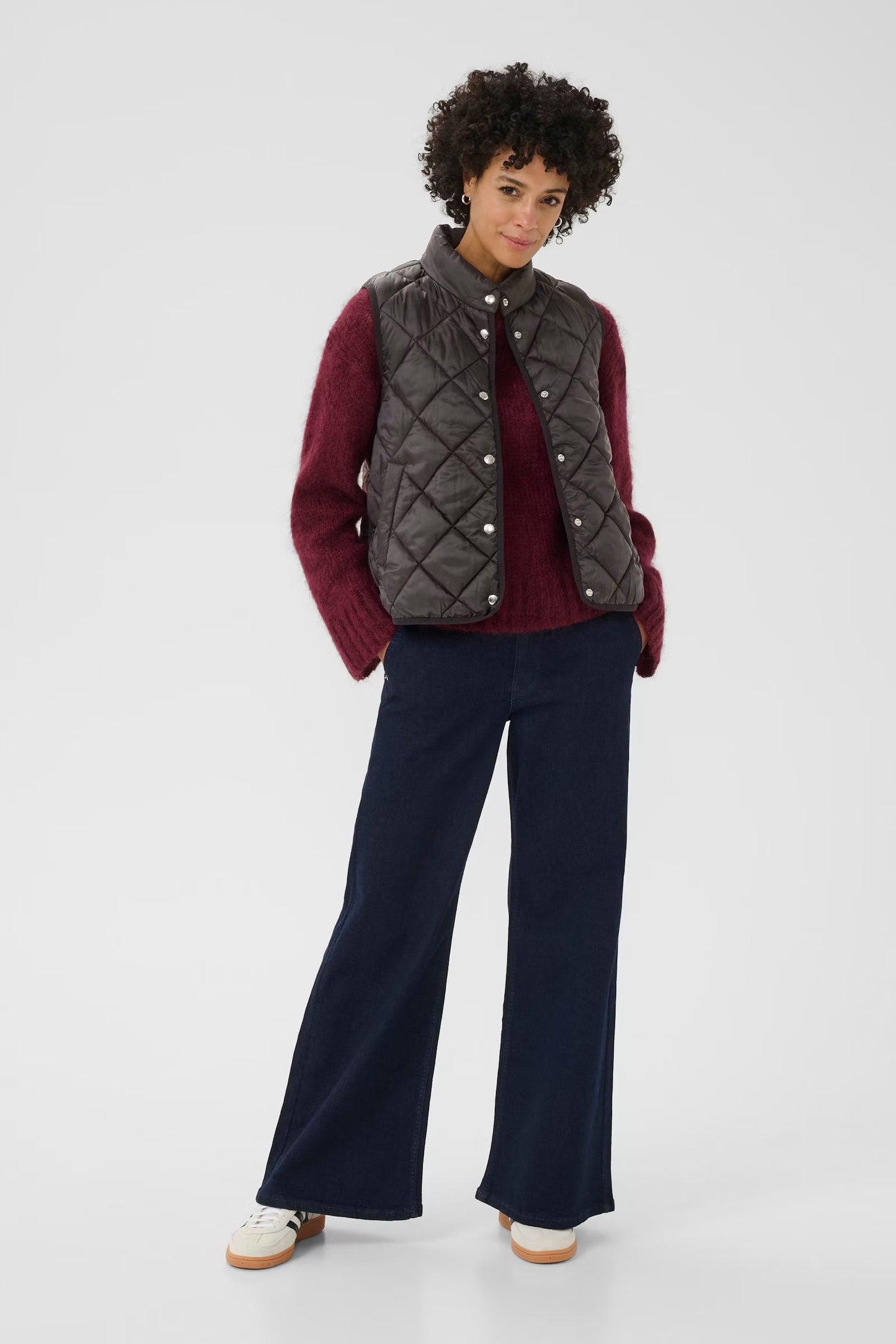 Part Two Sidse Padded Waistcoat in Black