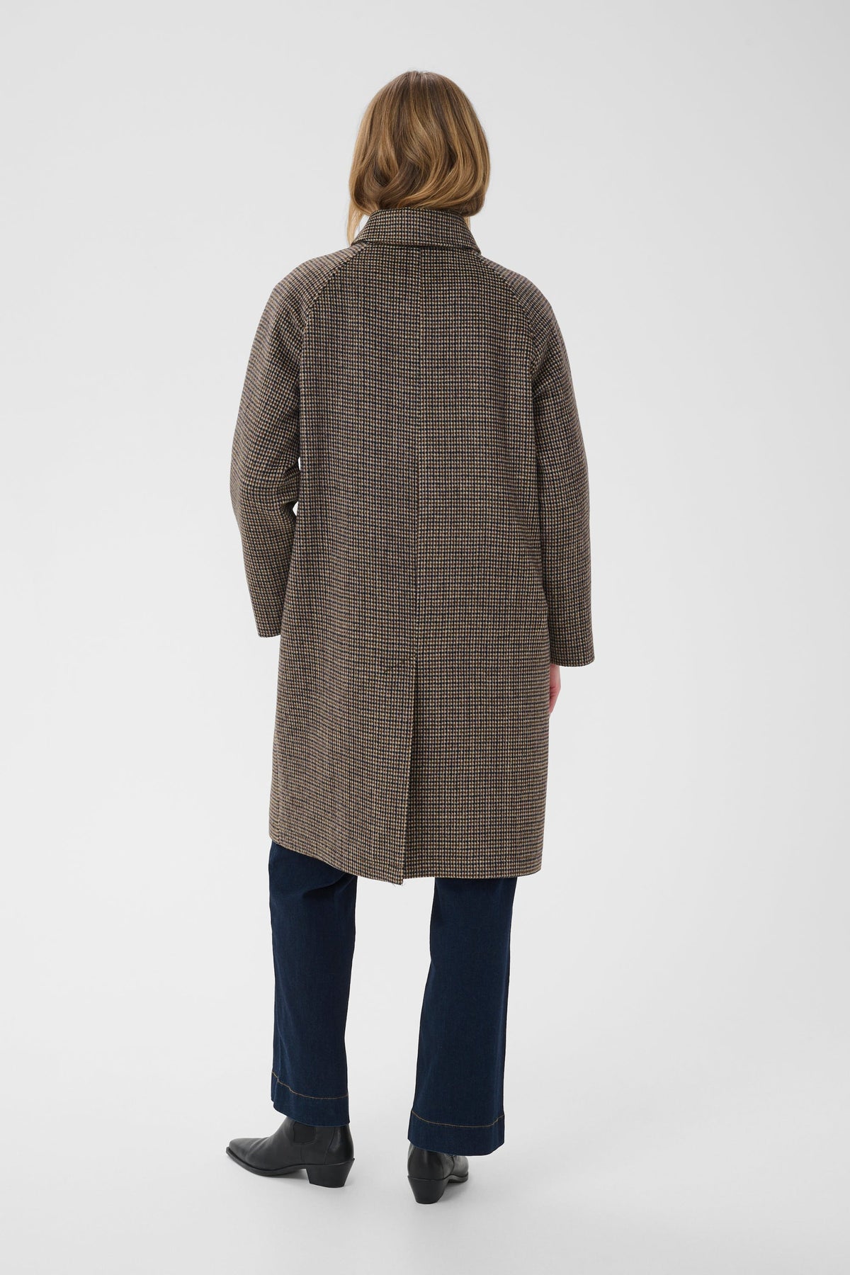 Part Two Catherin Houndstooth Coat in Brown