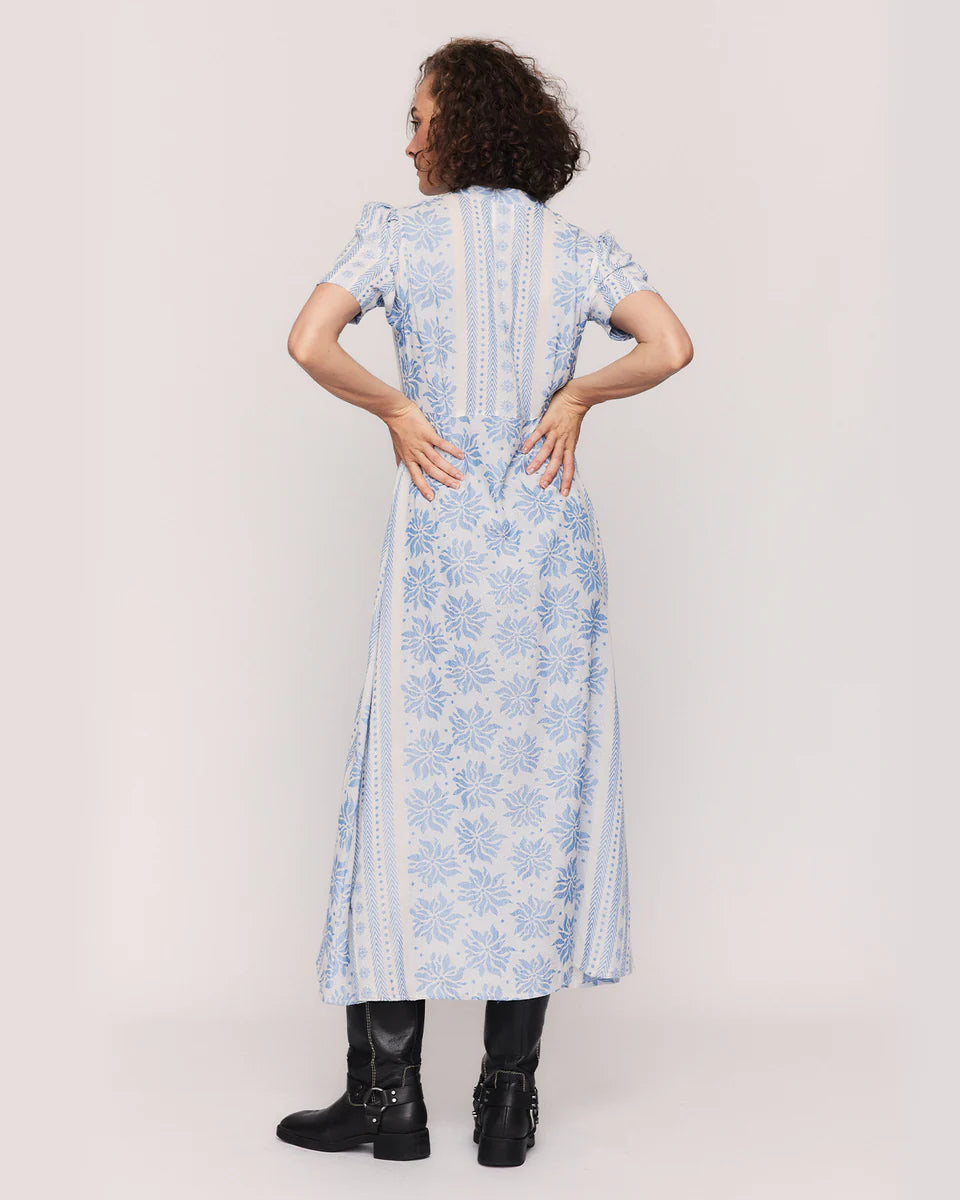 Summery Deborah Midi Dress bright white-blue