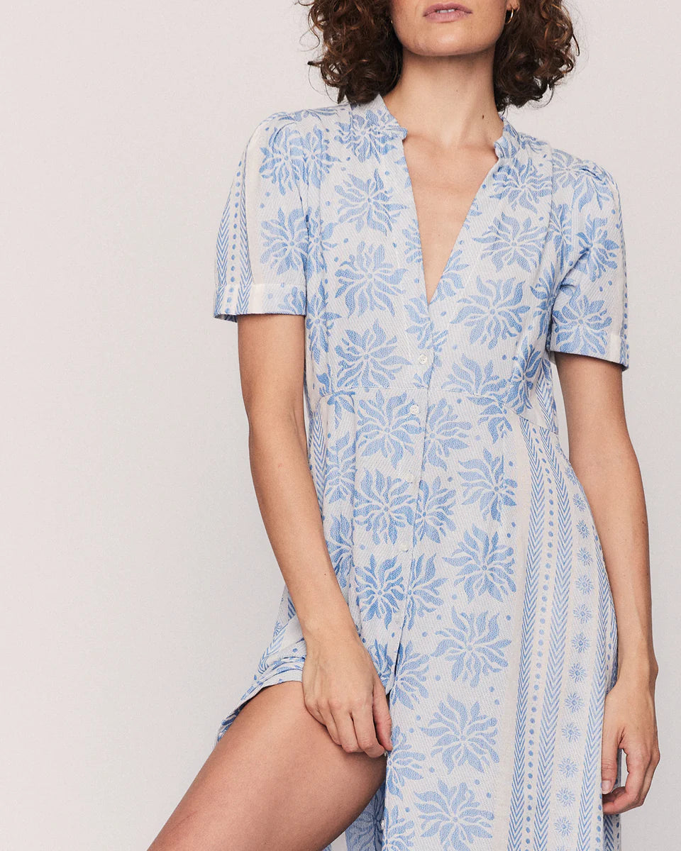 Summery Deborah Midi Dress bright white-blue