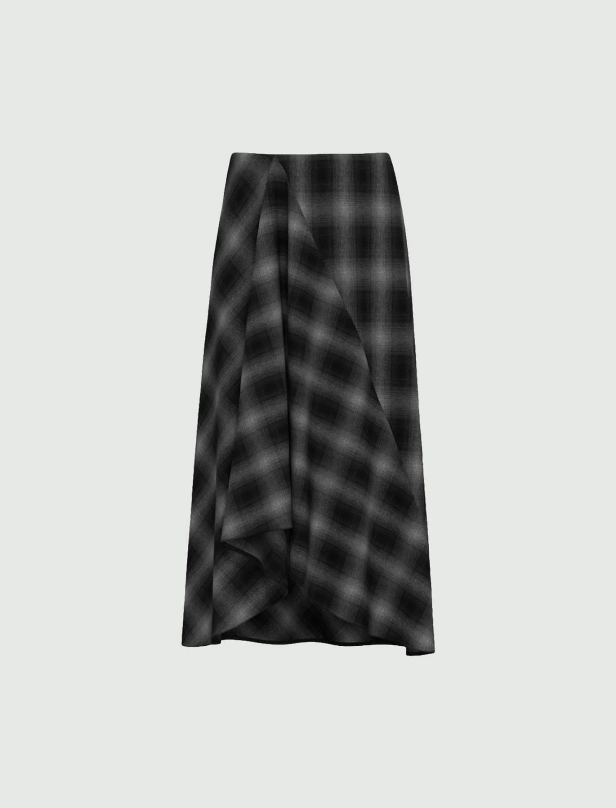 Emme Marella Flannel Skirt in Grey