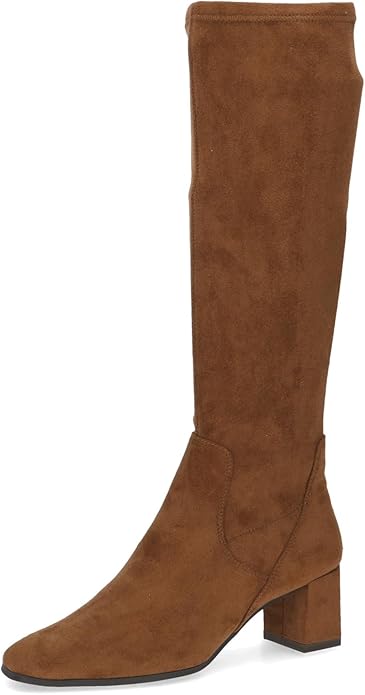 Caprice Vegan Knee High Boots in Brown