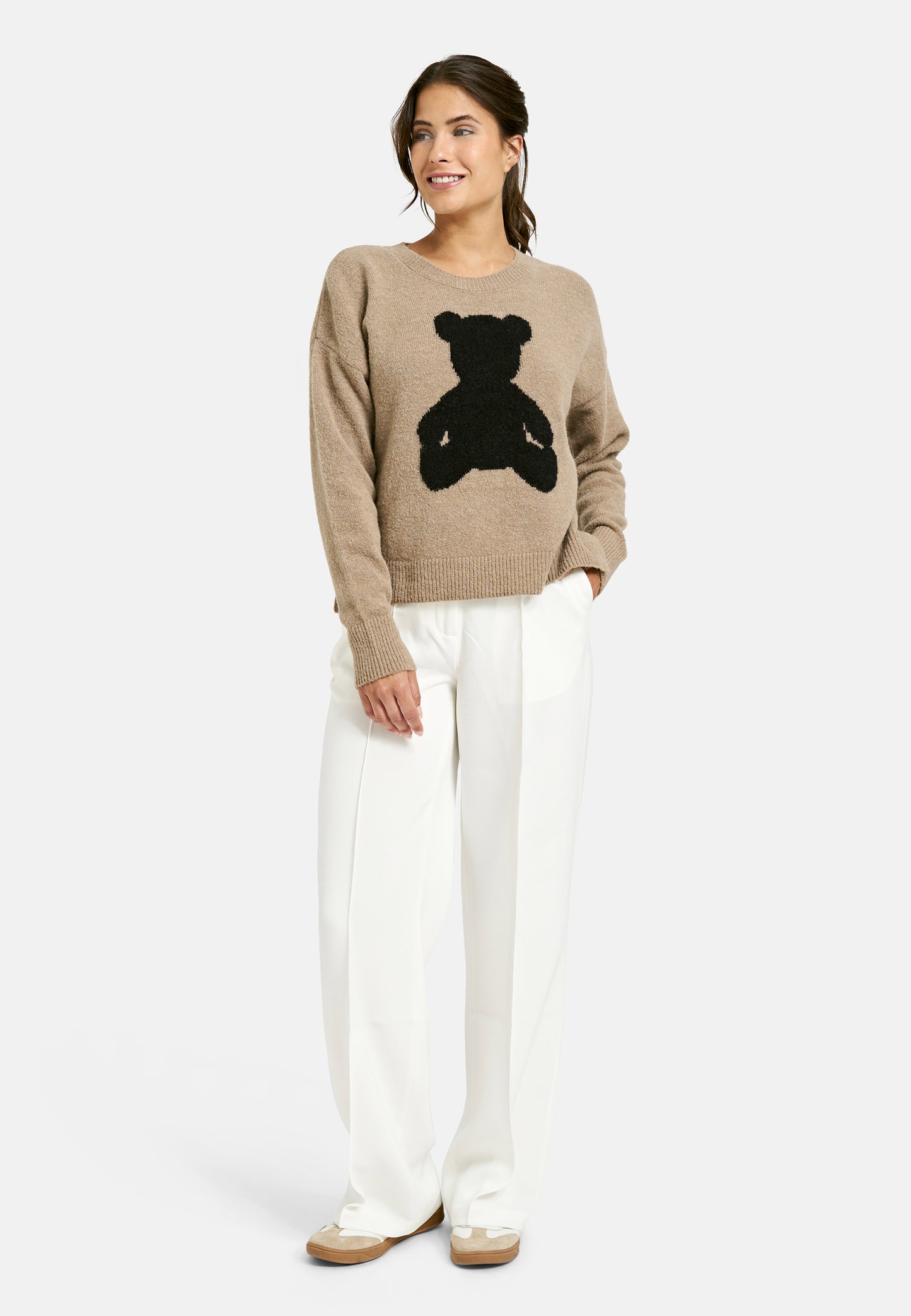 Milano Italy Jumper with Teddy Design Mink