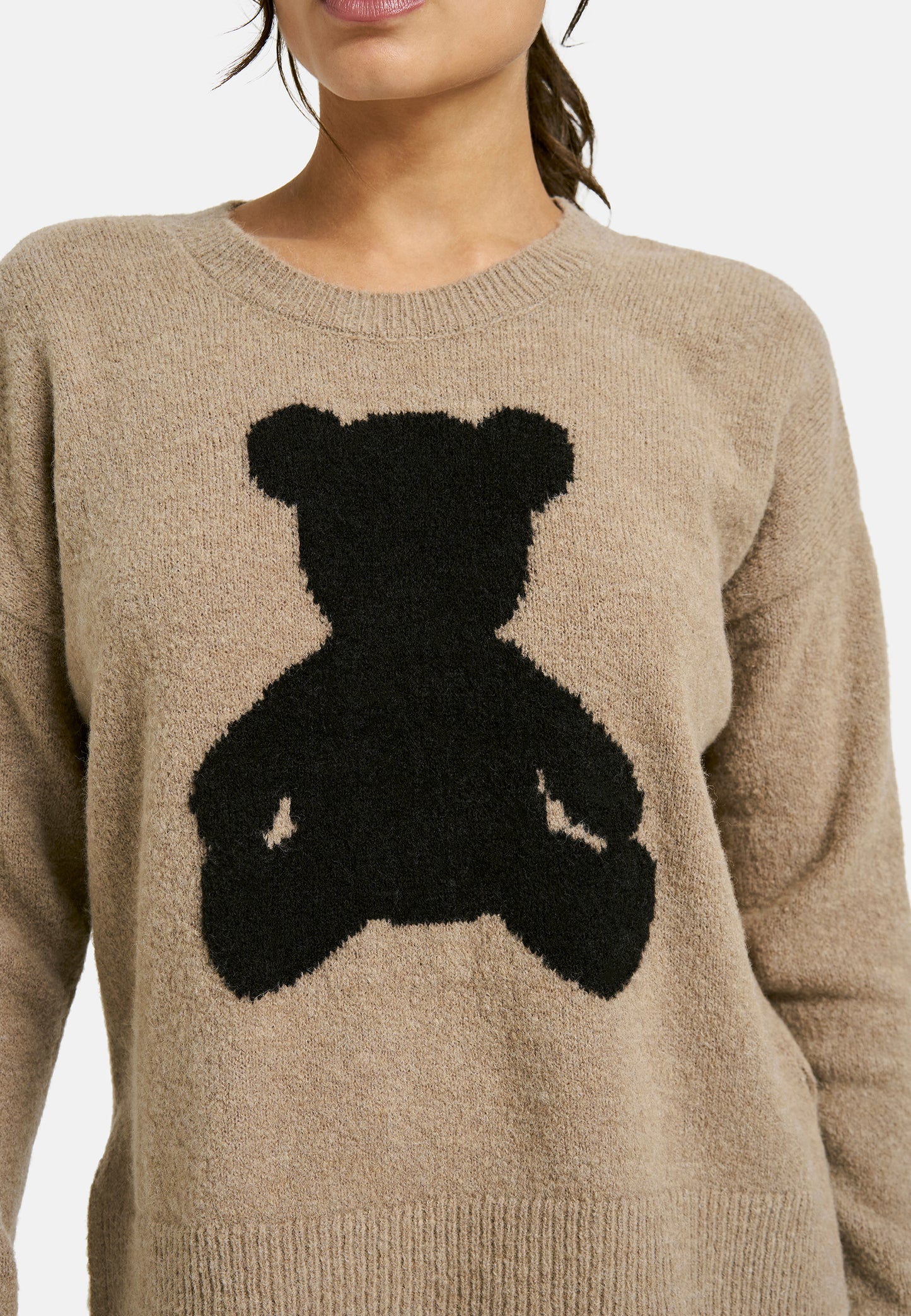 Milano Italy Jumper with Teddy Design Mink