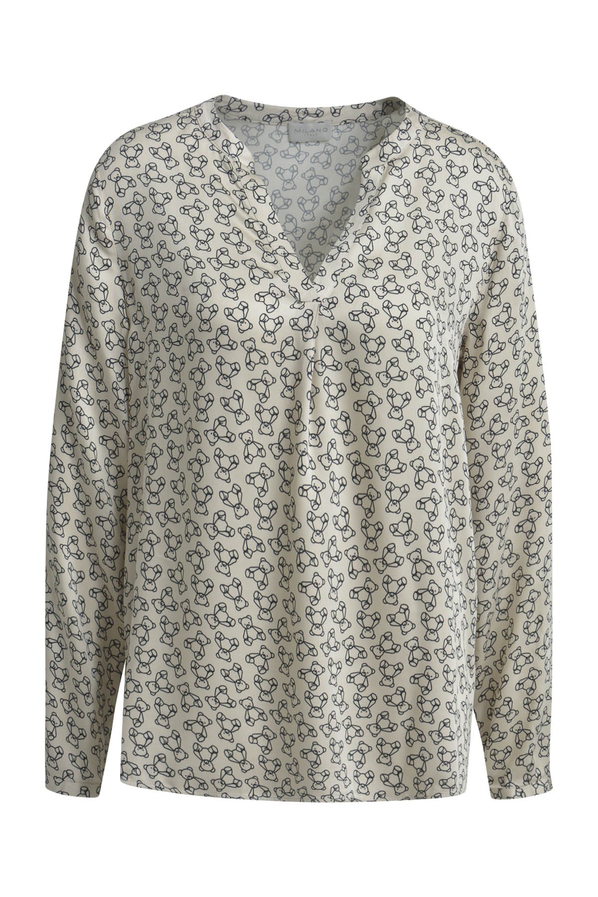 Milano Italy Teddy Print in Black Print