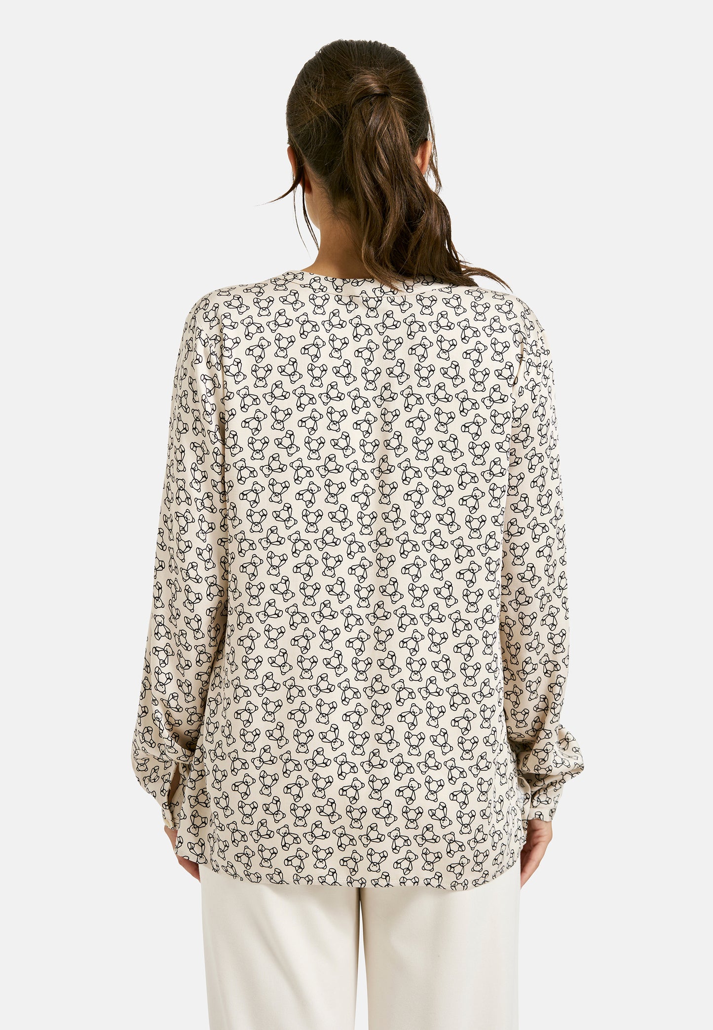Milano Italy Teddy Print in Black Print
