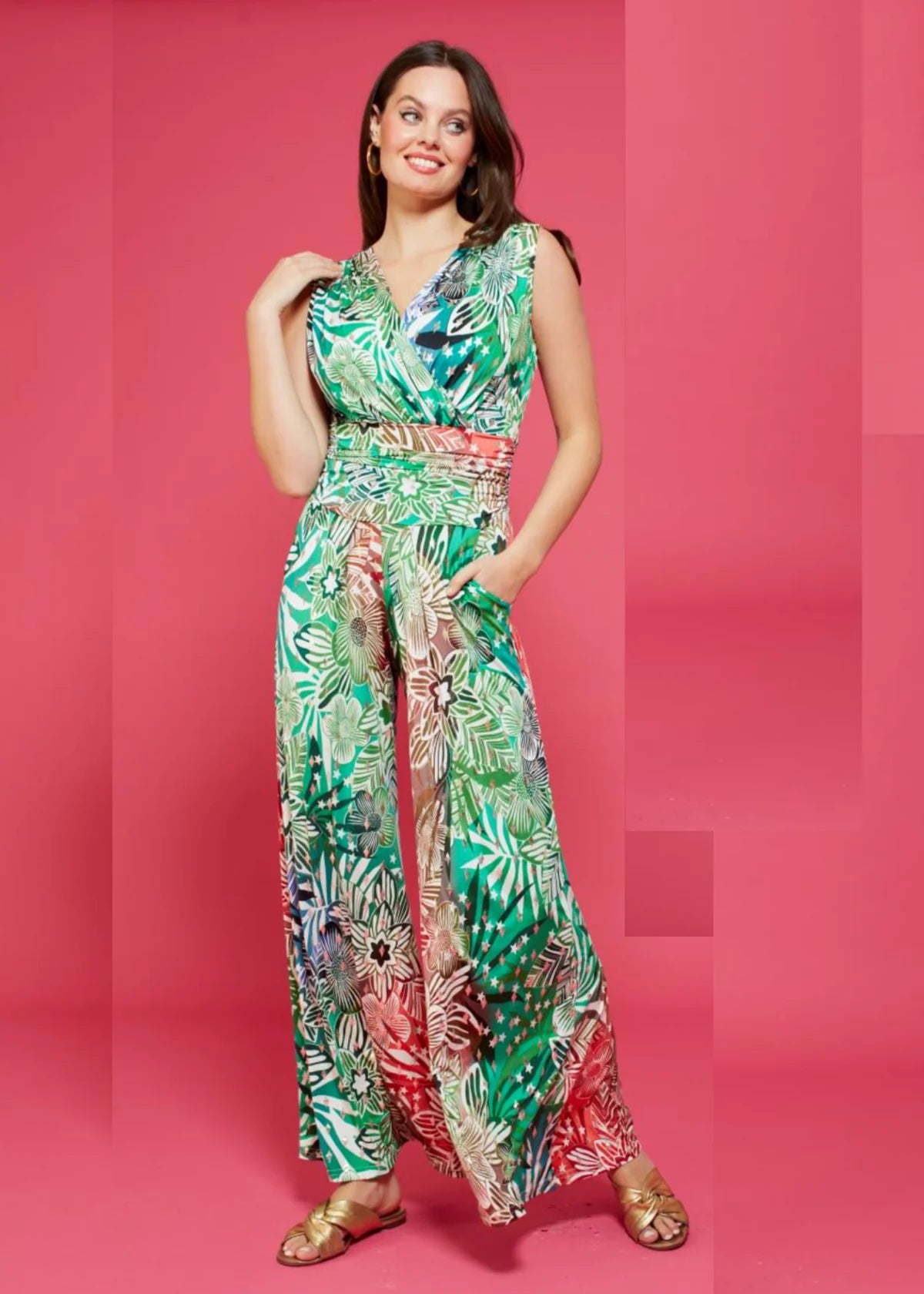 Tracey Jumpsuit in Tropical Star