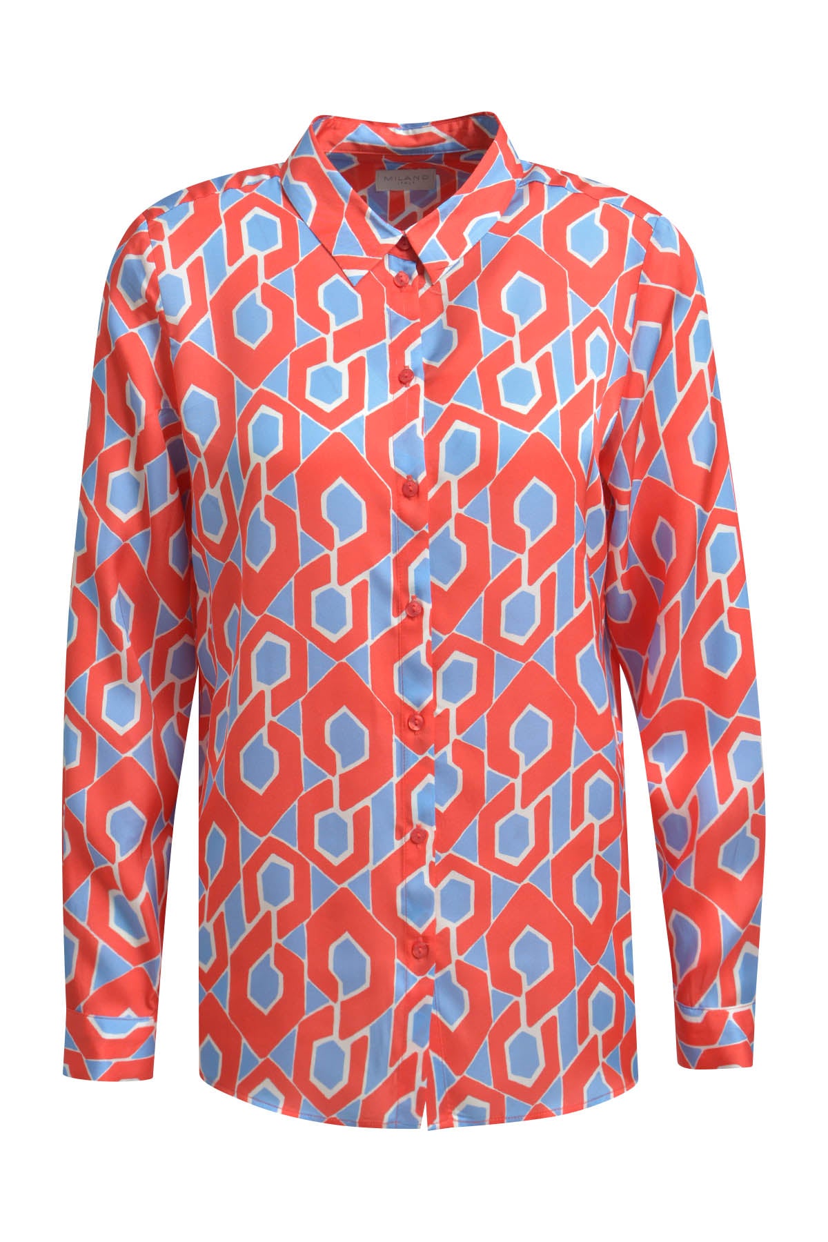 Milano Italy Shirt in Red Print
