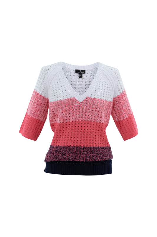 Ombre Knit Sweater in Pink