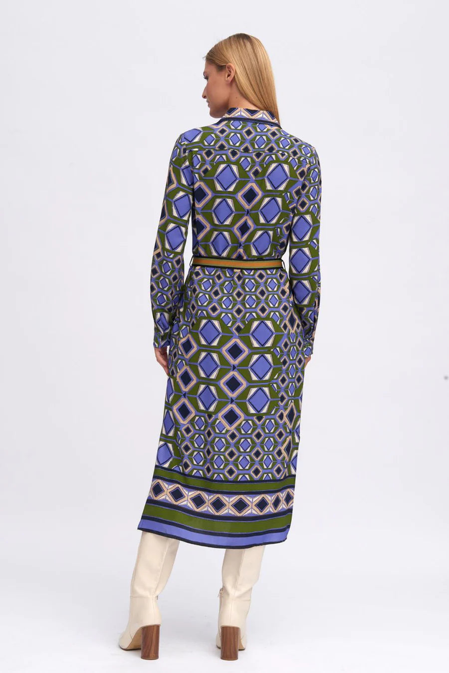 Tinta Style Portillo Belted Dress in Violeta