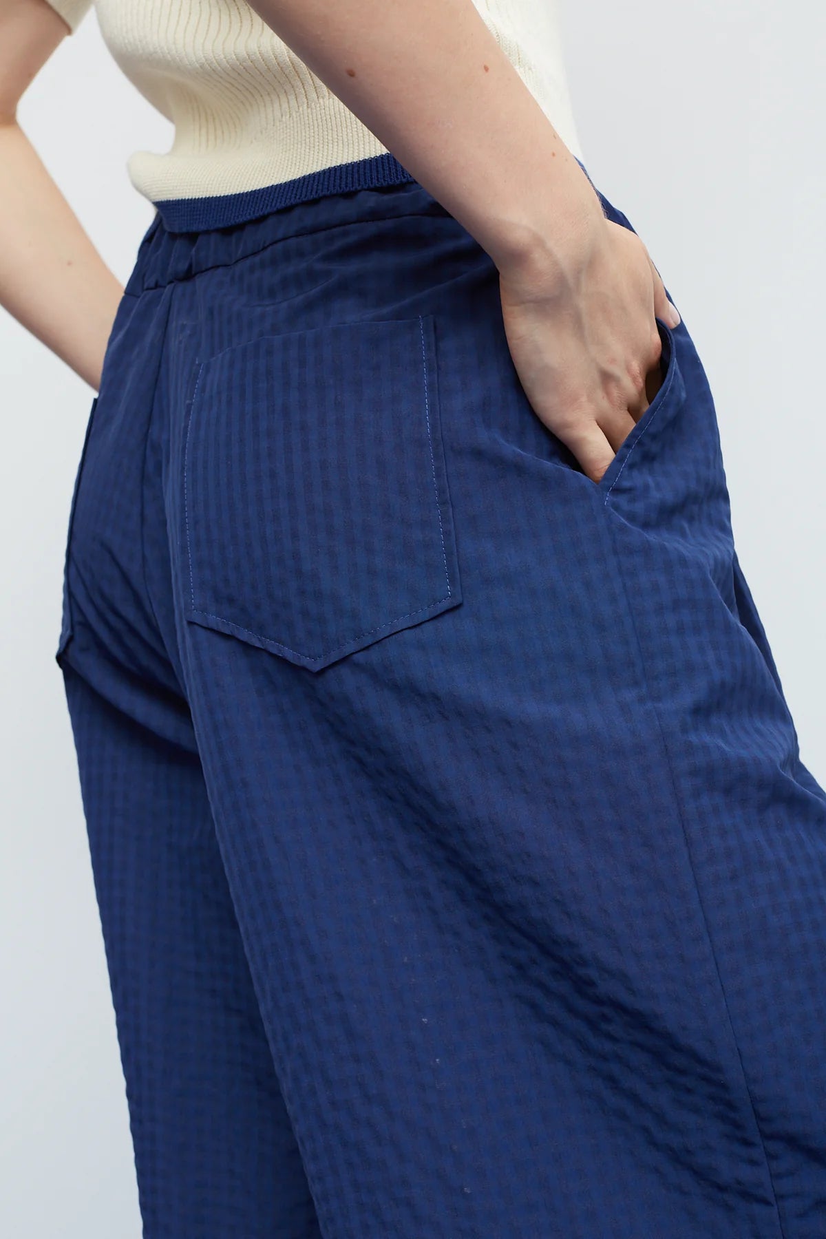 Dr Bloom Navy Technical Trousers in Navy