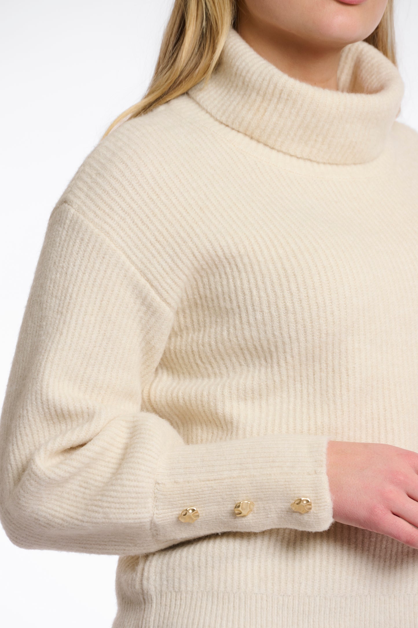 Rino & Pelle Charlotte Turtleneck Sweater in Birch