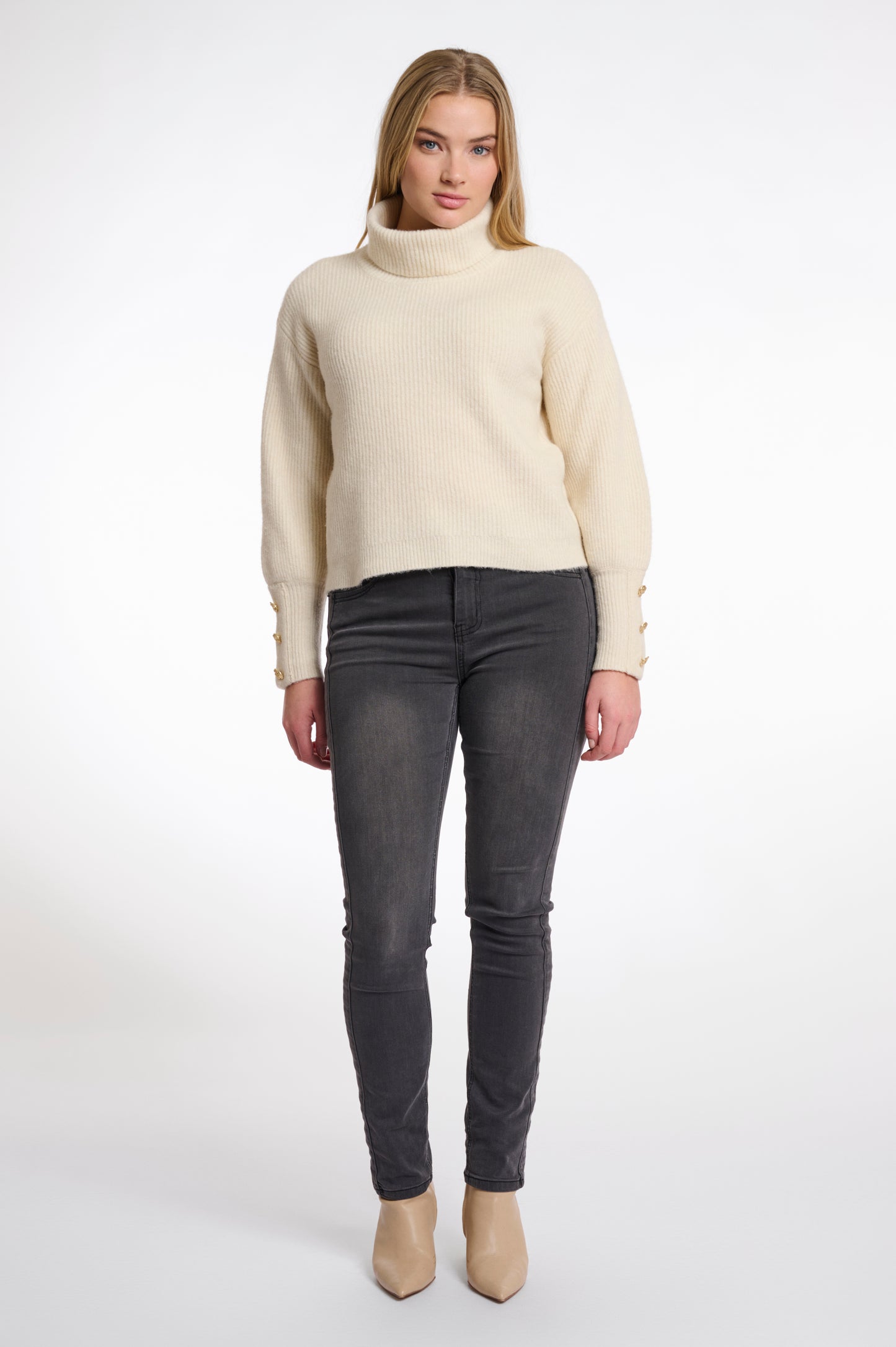 Rino & Pelle Charlotte Turtleneck Sweater in Birch