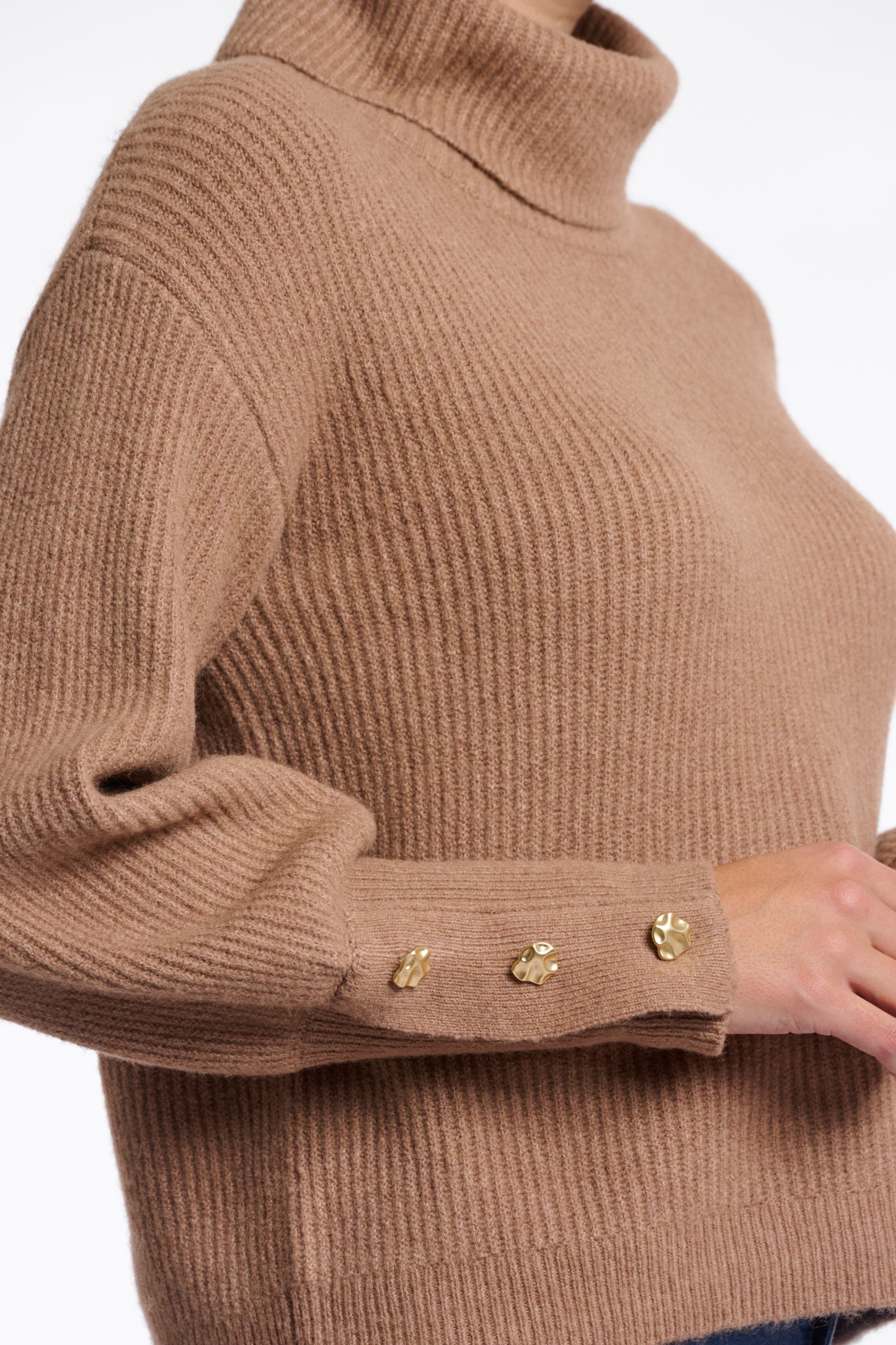 Rino & Pelle Charlotte Turtleneck Sweater in Brew
