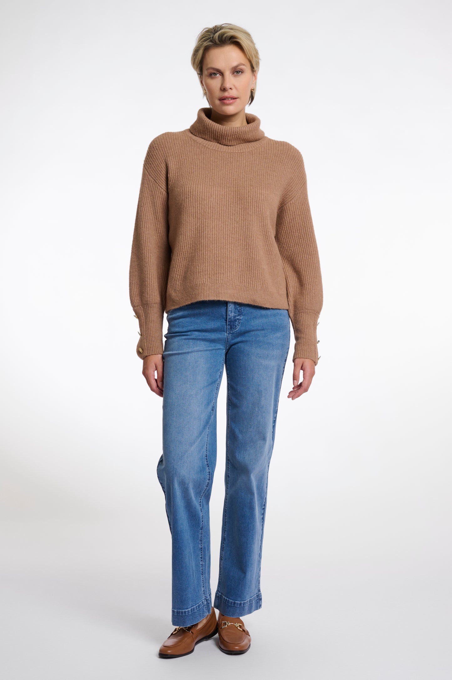 Rino & Pelle Charlotte Turtleneck Sweater in Brew