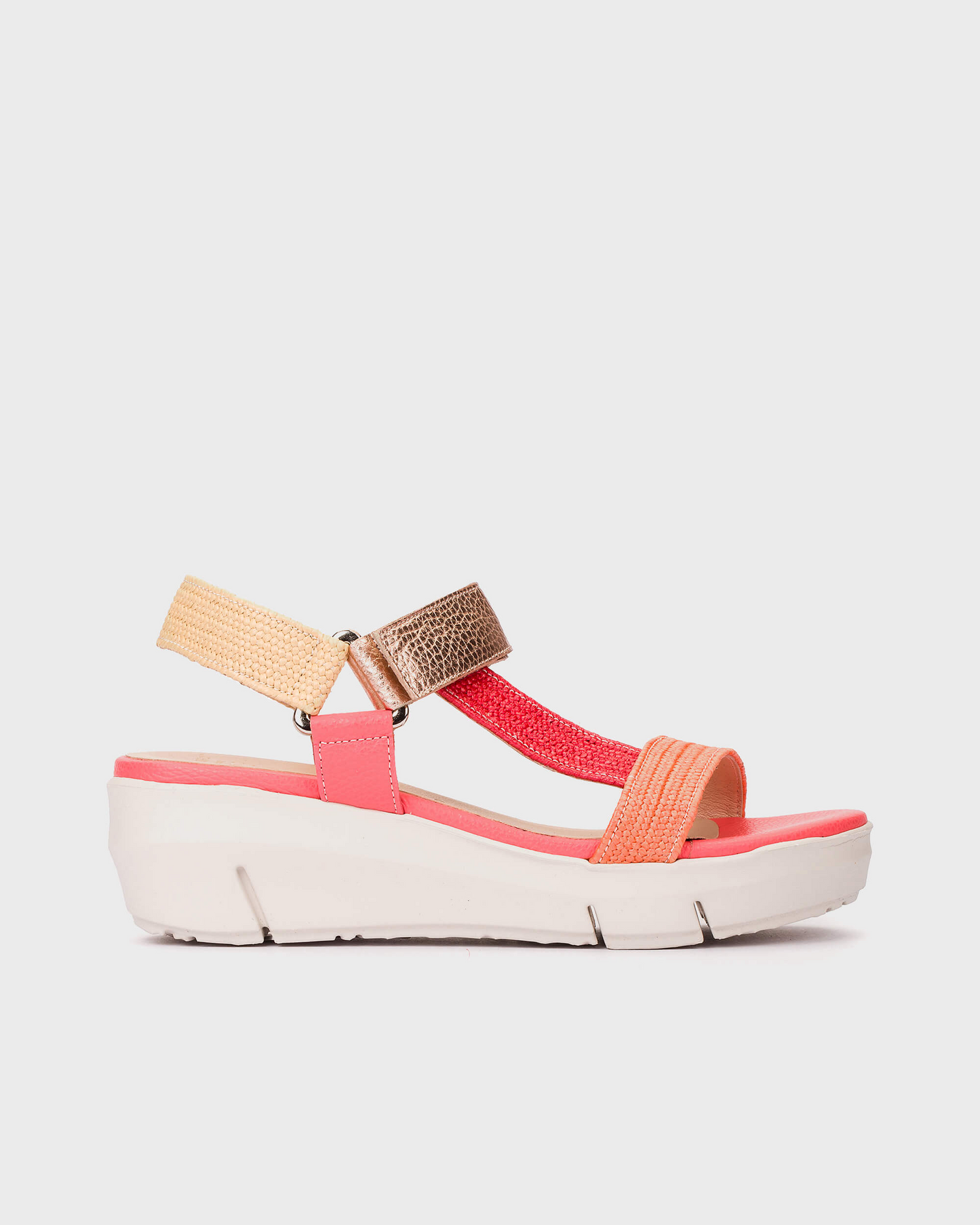 Wonders Flynn Sandal in Orange/Gold