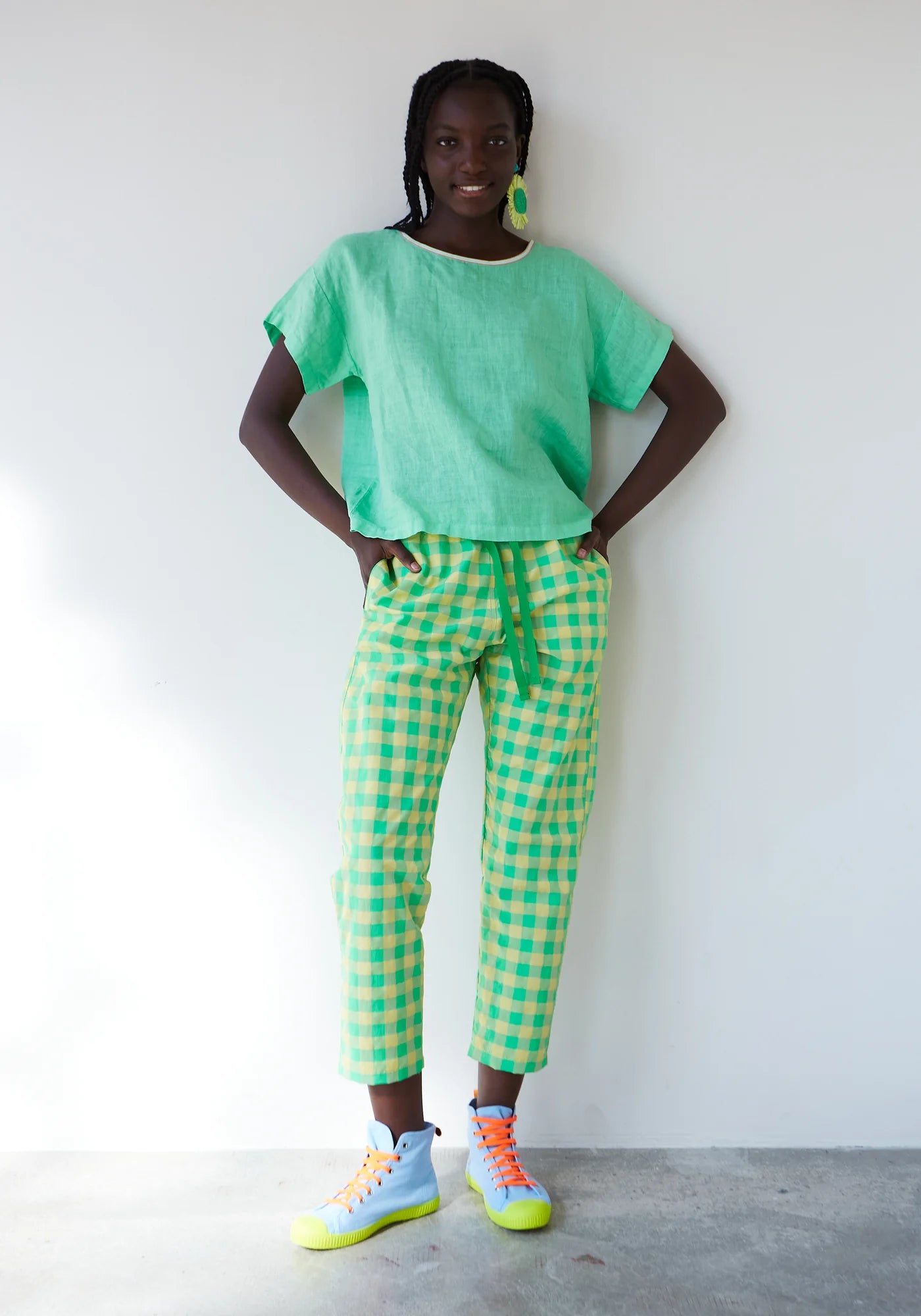 Dr Bloom Flake Blouse in Mint